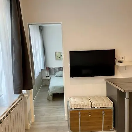 600m Gare Et 400m Gem: Lit Double, Wifi Fibre Apartment Grenoble